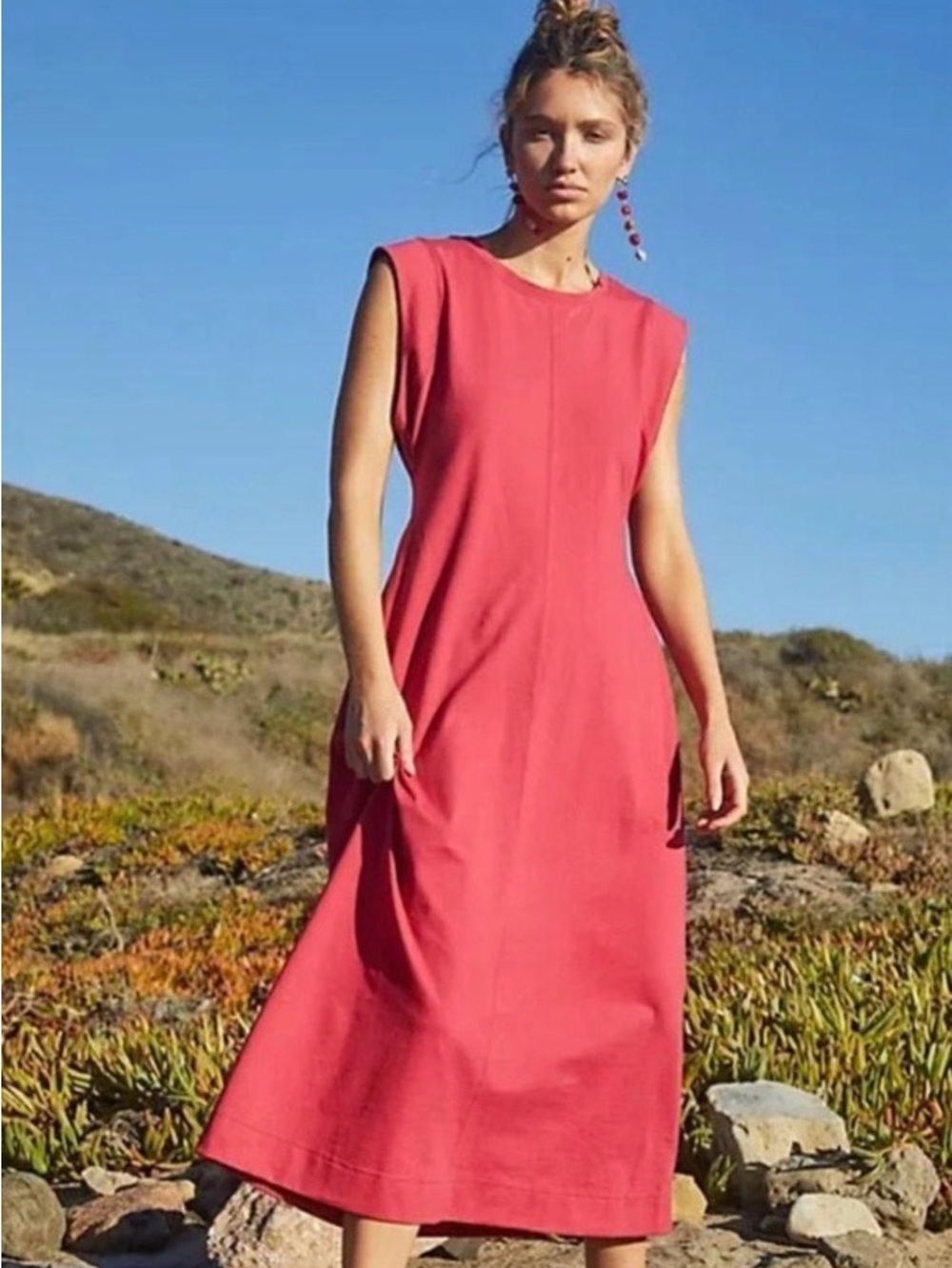 NWT Free people beach maxi dress cover up with cut out detail